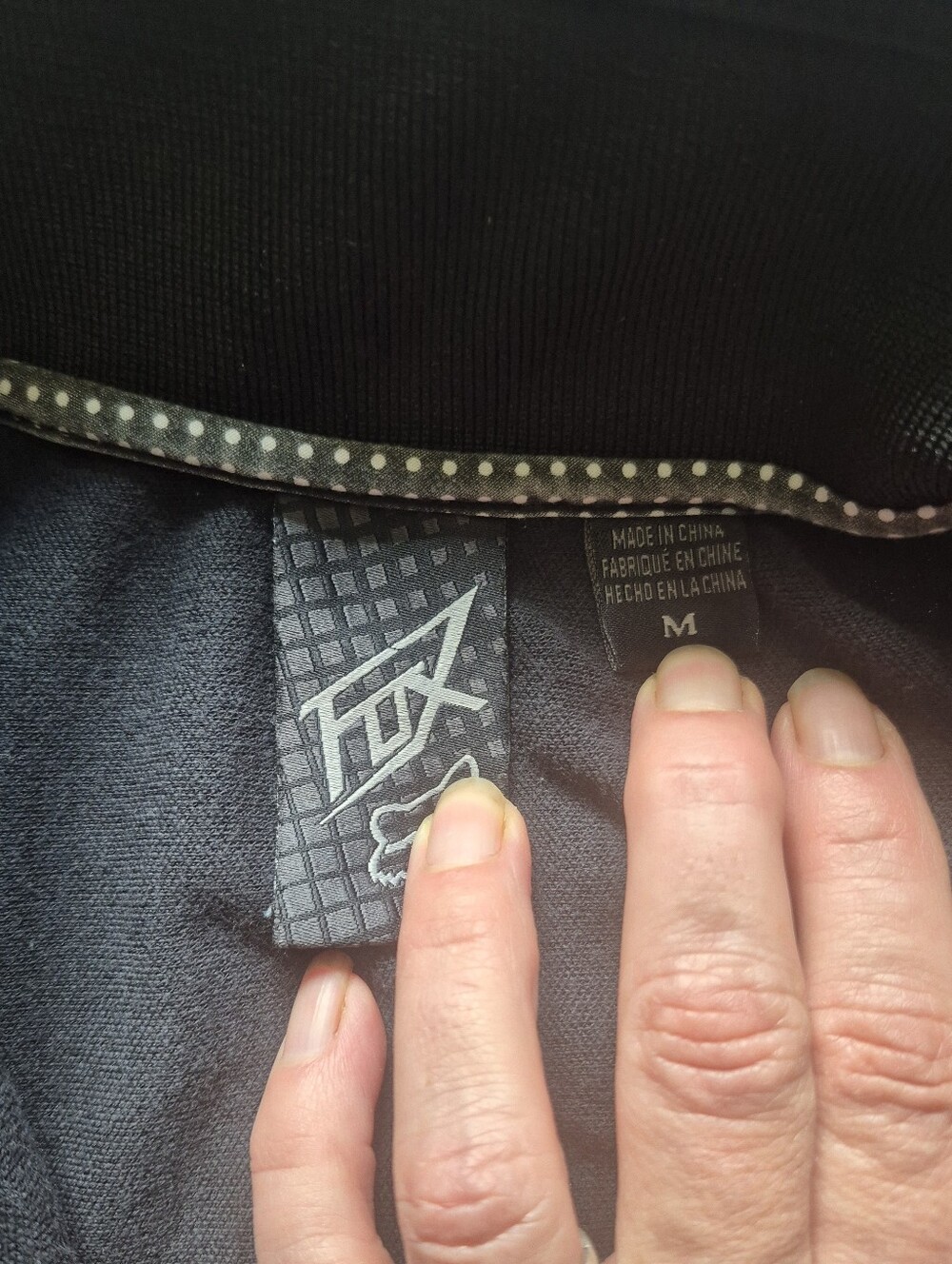 Fox Men's Black Full-Zip Track Jacket with Embroidered Logo - Picture 2 of 2